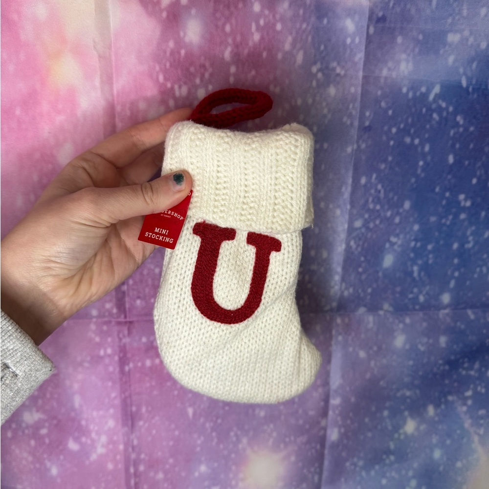 New U initial mini stocking 🛍